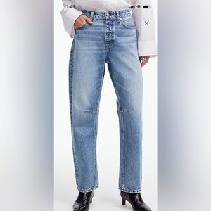 Madewell darted barrel leg jeans
